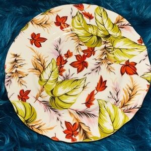 Cream Leaf Peppertree tabletop fine porcelain dishes, avant-garde, classy, boho